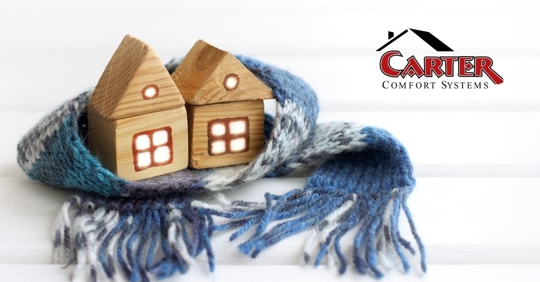 A home wrapped in a scarf for winter.